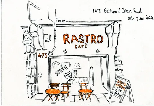 Drawing of Rastro Cafe.