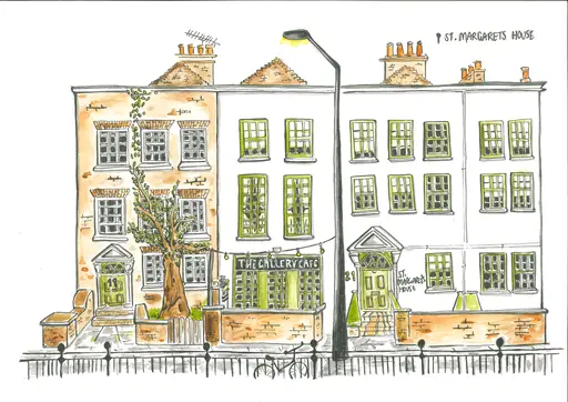 St. Margarets House, 2024. Watercolour, Pen on Paper.